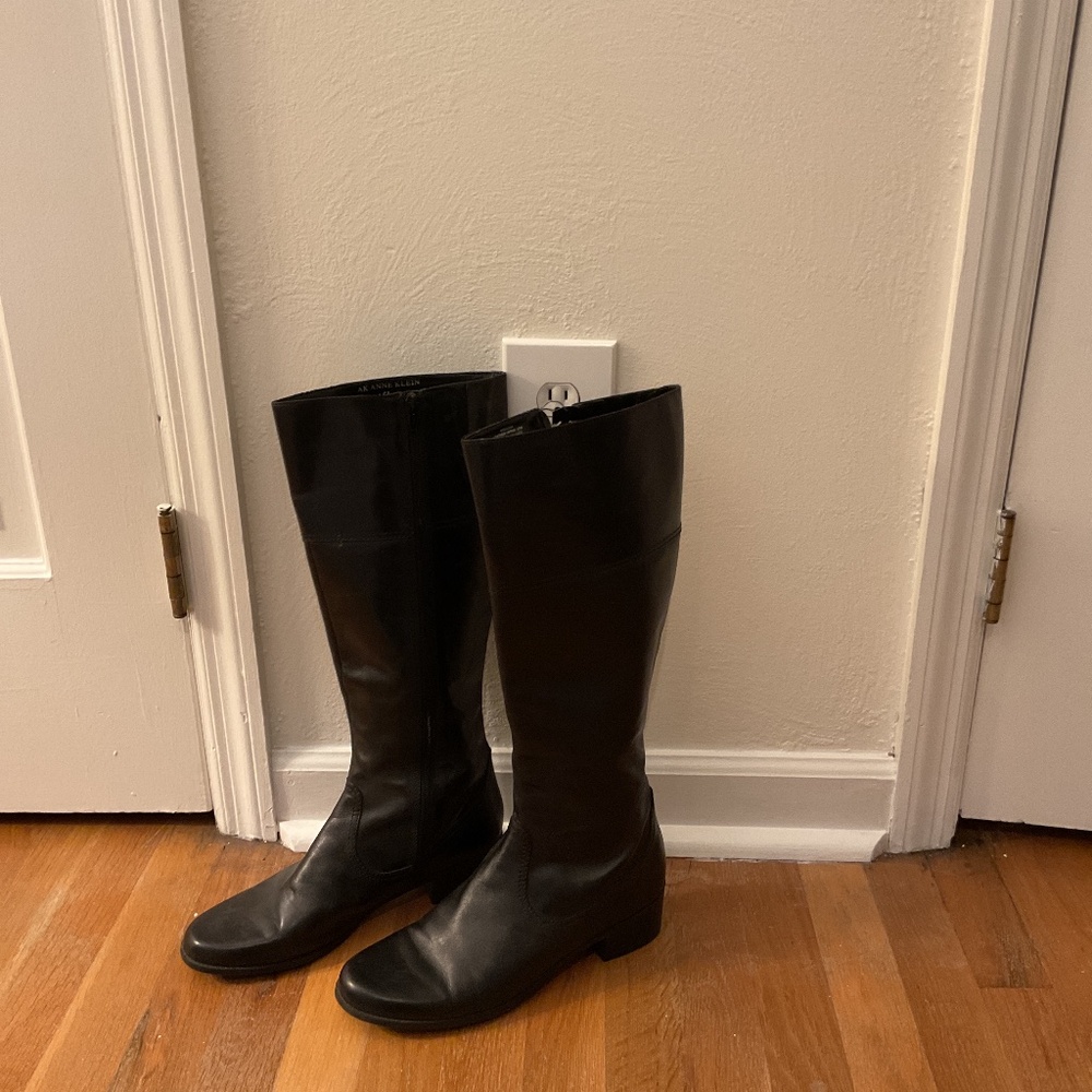 Anne Klein boots black tall 9.5